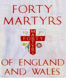 Forty Martyrs of England and Wales (Canonization Banner)