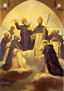 Jeronimo Hermosilla Aransáez, Valentín Berrio-Ochoa de Aristi, and 6 Companions (beatification banner, 20 May 1906)